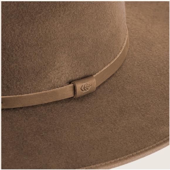 Will + Bear Calloway Tan Brown Widebrim Fedora - Picture 4 of 9